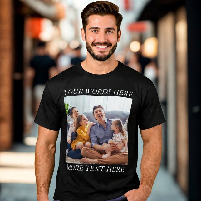 Photo Memory Custom Tee with Your Text (Von Creator hochgeladen)
