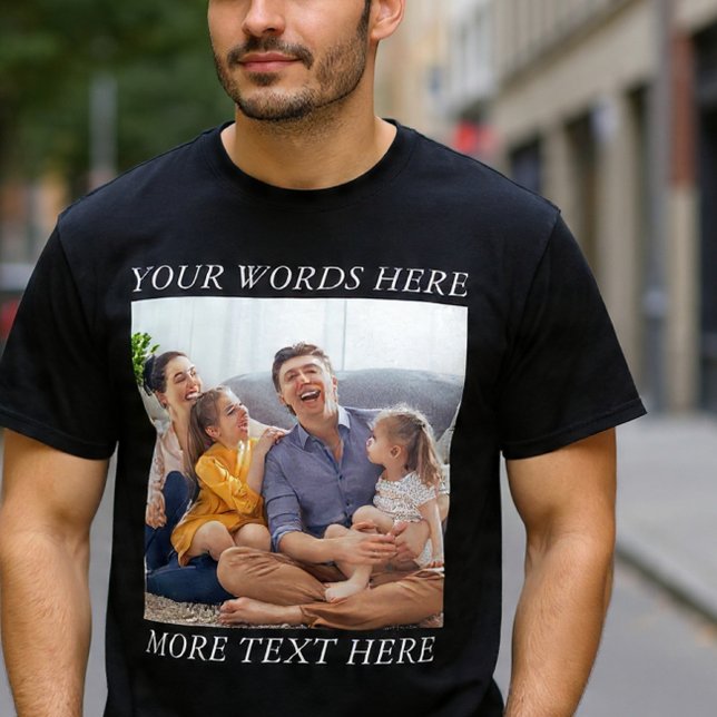 Photo Memory Custom Tee with Your Text (Von Creator hochgeladen)