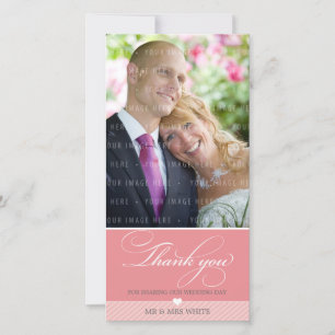 PHOTO MERCI beau type élégant script corail