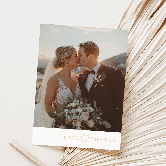 PHOTO MERCI élégant ampersan romantique et beige (Créateur téléchargé)