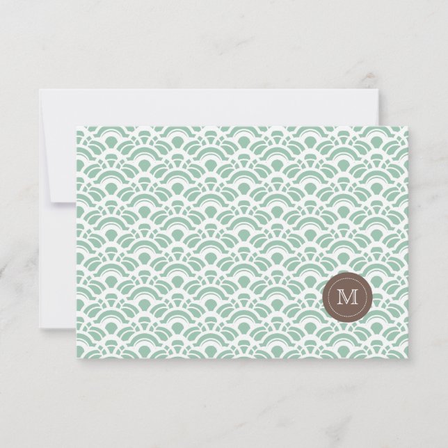 Photo Merci Lumière Jade Motif & Monogramme (Devant)