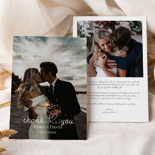 Photo Merci Mariage Lettré à la main