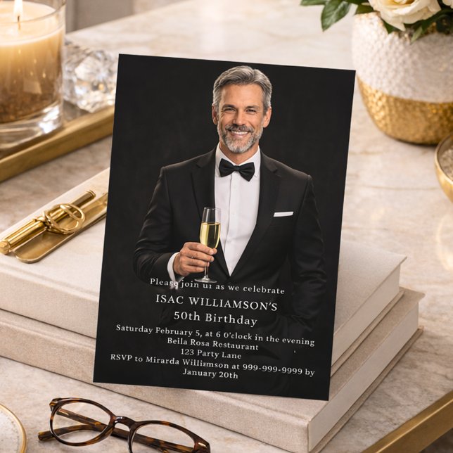 Photo milestone birthday einladung (Von Creator hochgeladen)