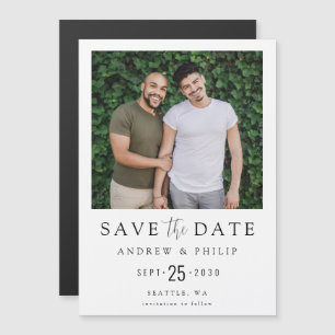 Photo minimale moderne LGBTQ Enregistrer la carte 