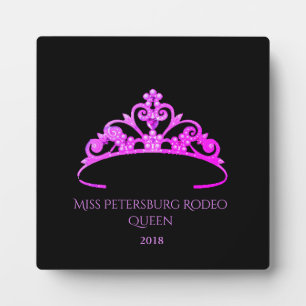 Photo Miss America Fuchsia Tiara Titleholder Plaque