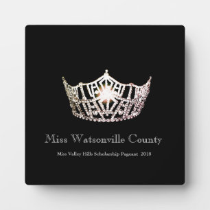Photo Miss America Silver Crown Titleholder Plaque