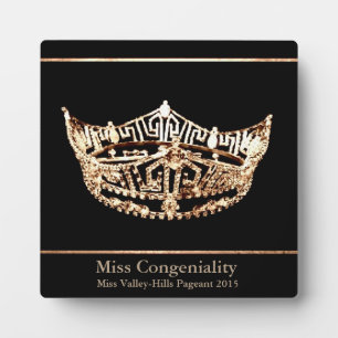 Photo Miss America style Custom Awards Plaque