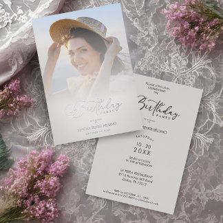 Photo Modern Transparency Overlay Vellum Effect Folieneinladung