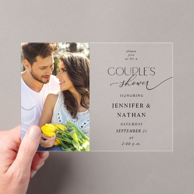 Photo moderne Couples Douche Invitation (In situ (ordinateur de poche))