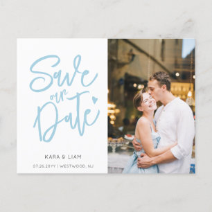 Photo moderne Elegant Blue Enregistrer la carte po