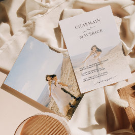 Photo moderne Elegant Wedding Invitation