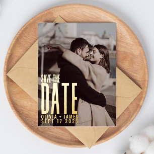 Photo moderne Enregistrer la date Faire-part Maria
