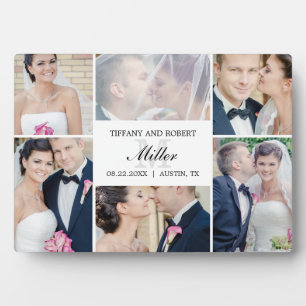 Photo Monogramme Collage ÉDITABLE Plaque de COULEUR avec