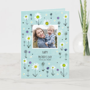 Photo Motif de la marée Carte de la fête des mèr