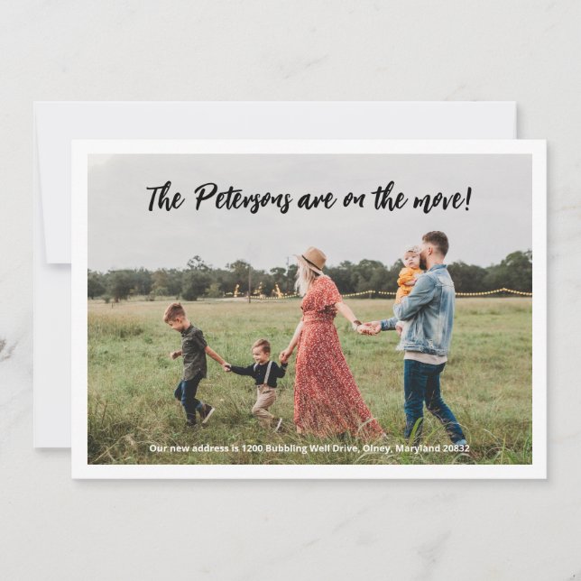 Photo Moving Faire-part (Devant)