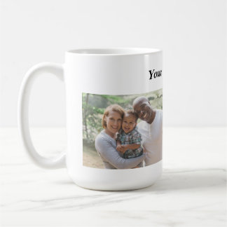 Photo Mug and Text avec 2 photos/1 ligne