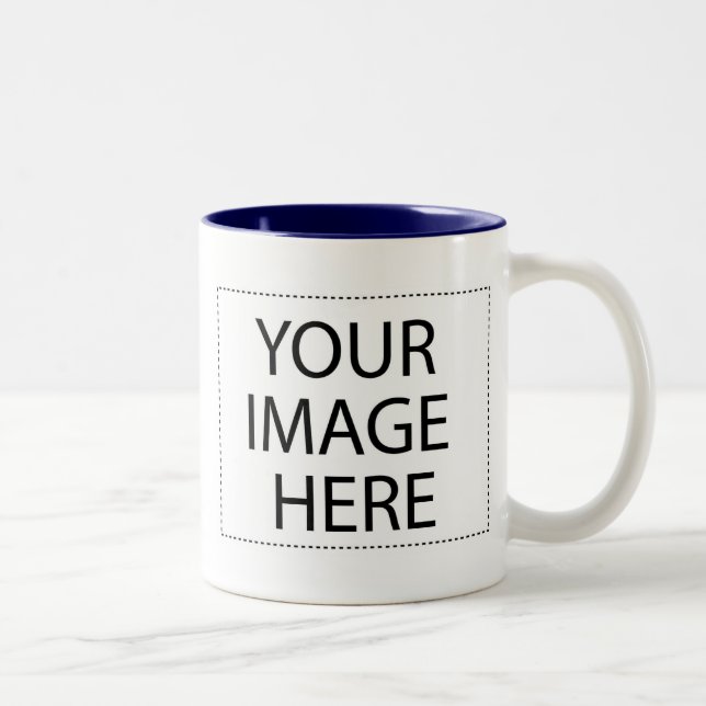 Photo mug - bleu marine 11oz modèle (Droit)