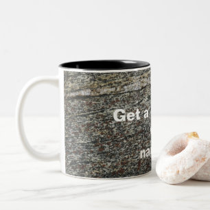 Photo mug texturée en pierre naturelle Mug à de
