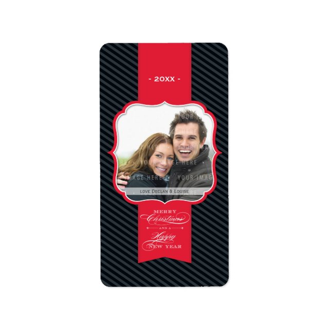 PHOTO NOËL ÉTIQUETTES :: lapel 4P (Devant)