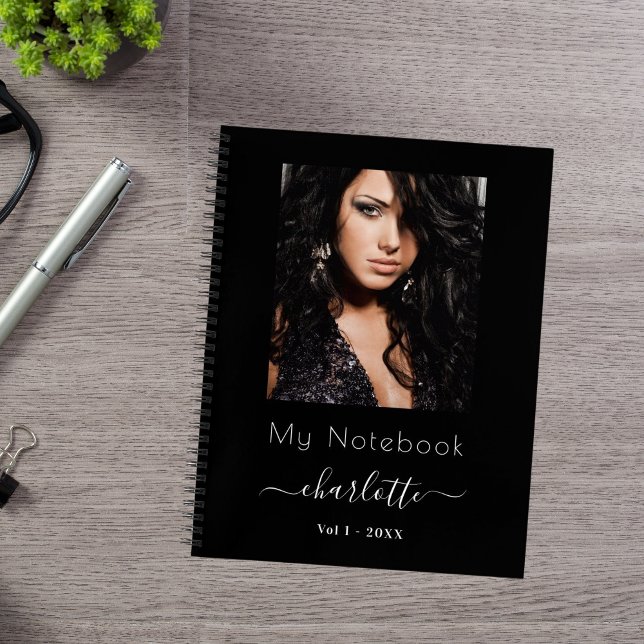 Photo noir blanc script journal personnel (Créateur téléchargé)