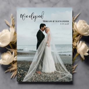 Photo Nous avons quitté la carte postale Mariage f