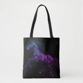 Photo of a Galloping Stallion on Reusable Grocery Tasche