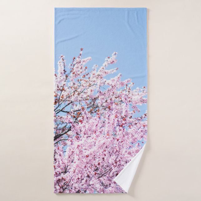PHOTO OF CHERRY BLOSSOM TREE (Serviette de bain)