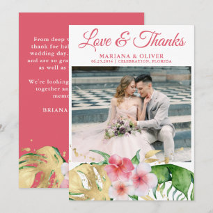 Photo Palm Tropical Feuille Floral Invitation