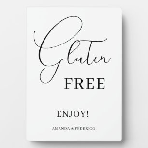 Photo Panneau Mariage sans gluten Plaque de table