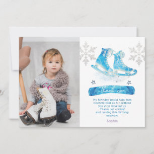 Photo Patinage sur glace Carte de remerciements d'