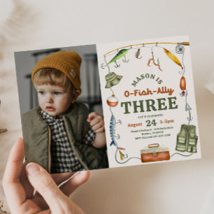Photo Pêche 3e anniversaire Invitation