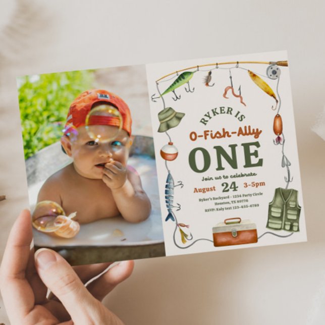 Photo Pêche Invitation Anniversaire (Créateur téléchargé)