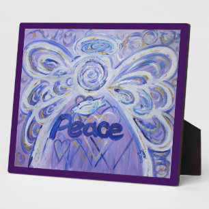 Photo Peinture d'ange inspirée de la paix Plaque de poèm
