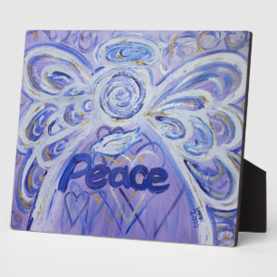 Photo Peinture d'ange inspirée de la paix Plaque de poèm