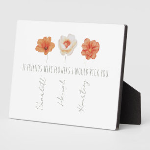 Photo Personalized Best Friends Plaque