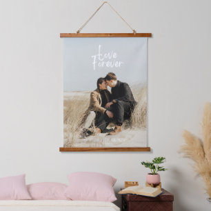 Photo personnalisable avec tapisserie suspendue