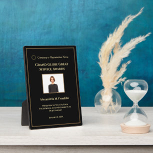 Photo Personnalisation des bourses d'employé Plaque phot