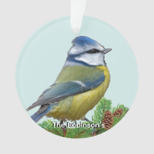 Photo personnalisé d'oiseau bleu jaune mignon pers