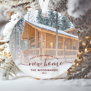 Photo personnalisé Premier Noël Nouvelle Maison Ro