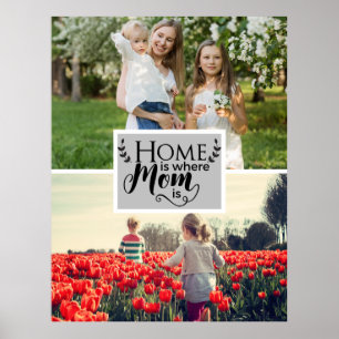 Photo personnalisée Accueil Où Maman Est Poster