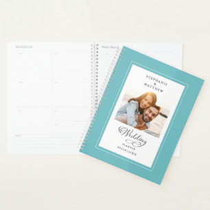 Photo personnalisée Aqua Mariage blanc Élégant Scr
