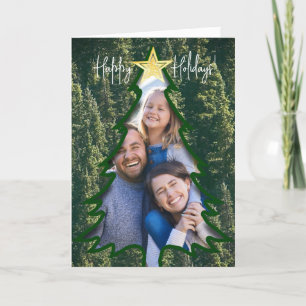 Photo personnalisée Arbre de Noël - Carte de vacan