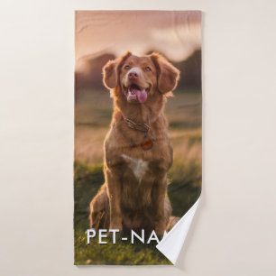 Photo personnalisée avec le nom de votre chien
