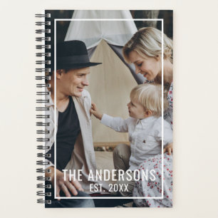 Photo personnalisée avec nom de famille et année