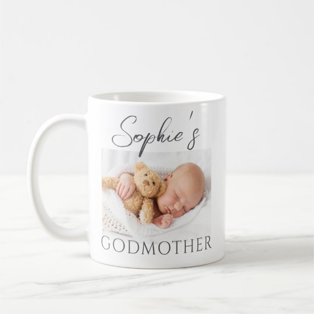 Photo personnalisée Bébé Godmère Mug (Gauche)