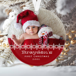 Photo personnalisée Bébés blancs rouges Premier No