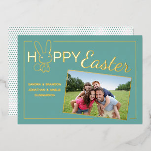 Photo Personnalisée Bonne Carte de voeux de lapin 
