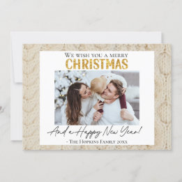 Photo personnalisée Chandail de la carte Noël