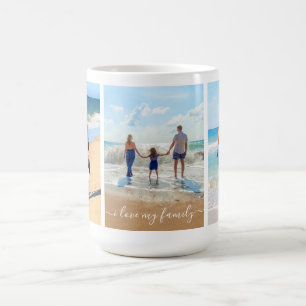 Photo personnalisée Collage Texte Mug - I Love My 