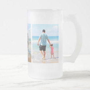 Photo personnalisée Collage Texte Verre Beer Mug M